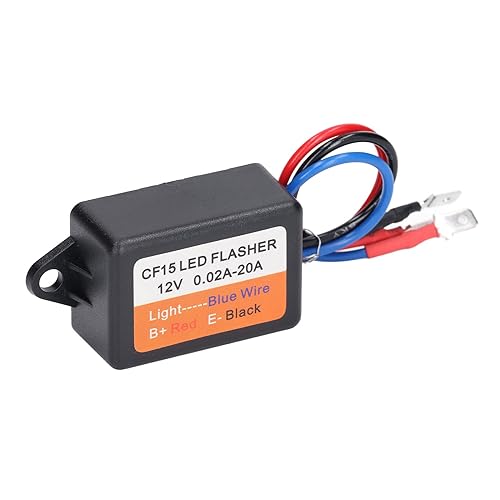 Miniatura 5 de Controlador estroboscópico, controlador estroboscópico de flash 12 V auto módulo intermitente 0.02‑20A LED Módulo de luz de giro 45 75 veces por
