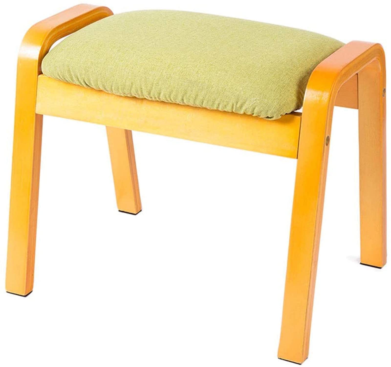 Tabouret Bois Décoratif de Salon 44cm : Repose-Pieds et Table Basse Stable