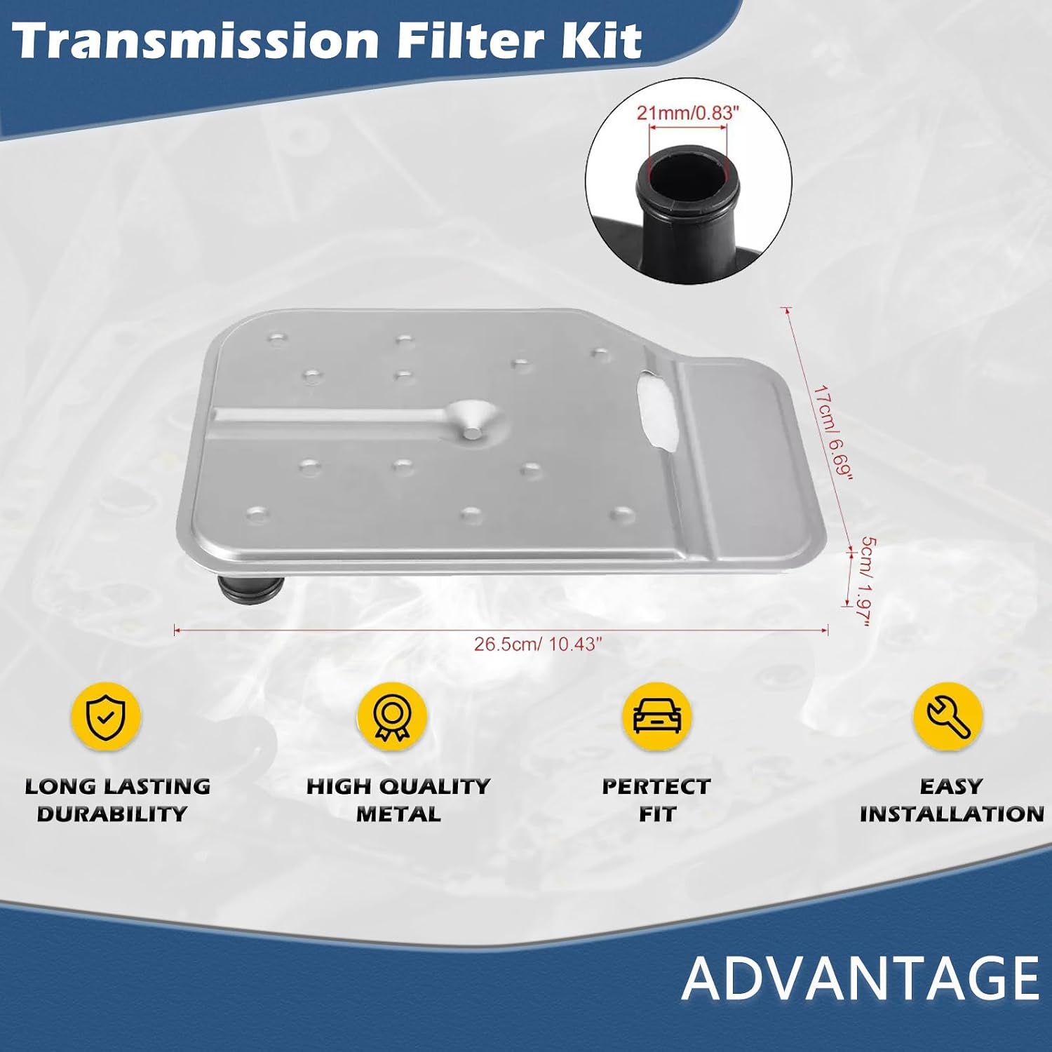 722.9 2005-2010 Automatic Transmission Oil Filter kit Fits for C230 C250 C280 C300 C350 E320 E350 E500 E550 GL320 GL350 GL450 GL550 GLK350 ML320 ML350 ML500 SPRINTER 2500 3500 Replaces# 2202770395