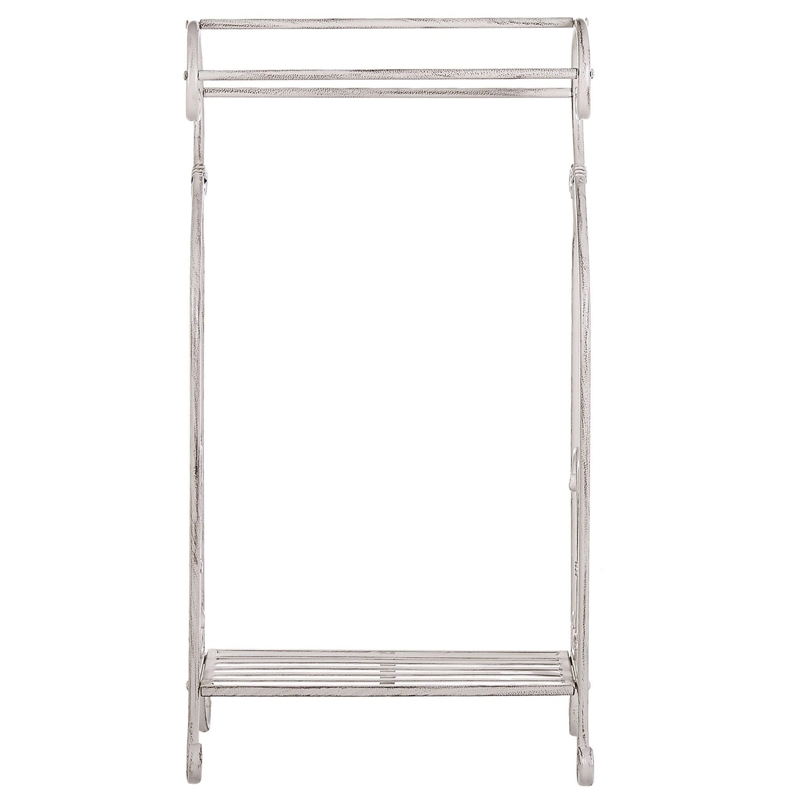 Toallero de Metal Blanco 49 x 91 cm Independiente Estante baño Vintage Linares