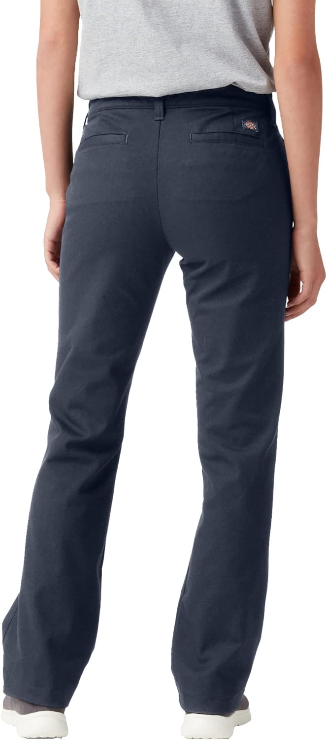 Dickies Womens Women's Slim Bootcut Twill Pants - Image 2