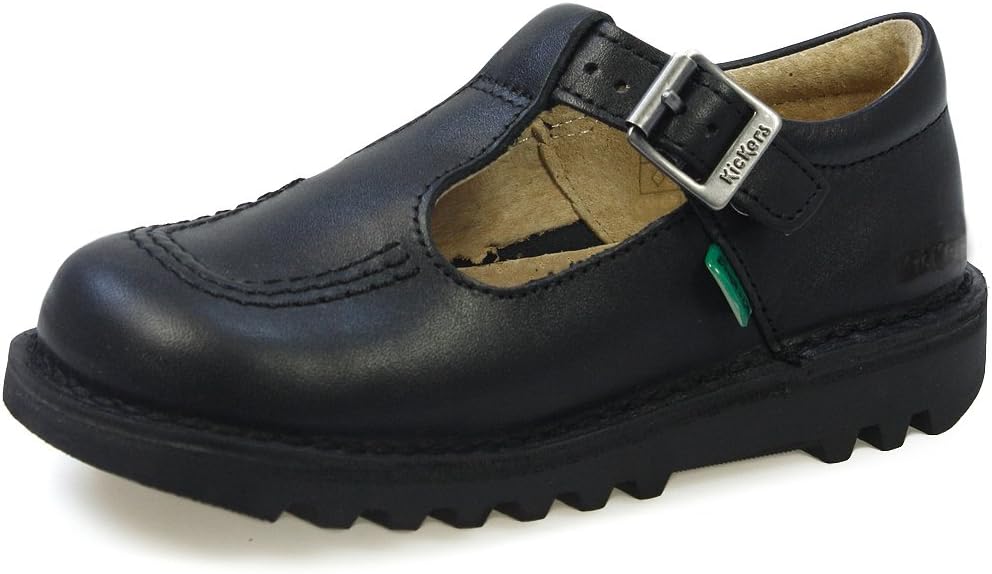 Kickers Kick T I Core ブラック レザー シューズ