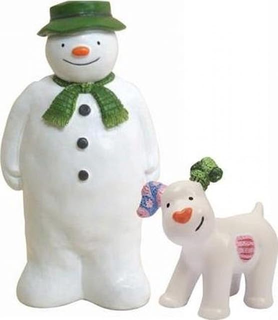 Anniversary House : Raymond Briggs The Snowman & The Snowdog Cake Decoration Set