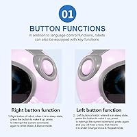 Vista 6 de GoolRC 939A Robot de Bolsillo que Habla, Diálogo Interactivo con Reconocimiento de Voz y Grabación, Canta, Baila, Cuenta Historias, Mini Robot