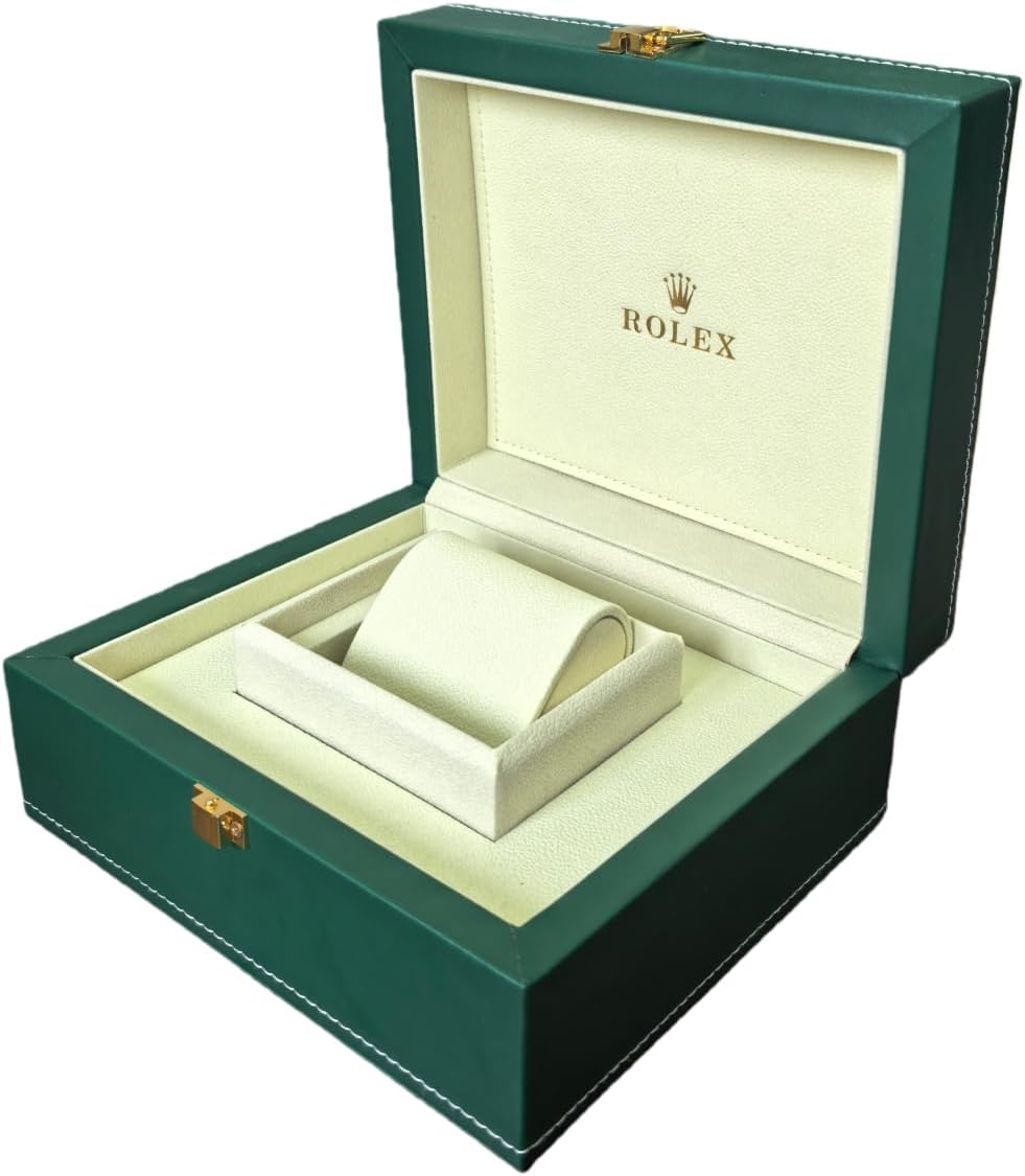 Premium Watch Storage Chest - Solid Wood Finish with Removable Cushions - Protective Organiser for Rolex Cosmograph Daytona
