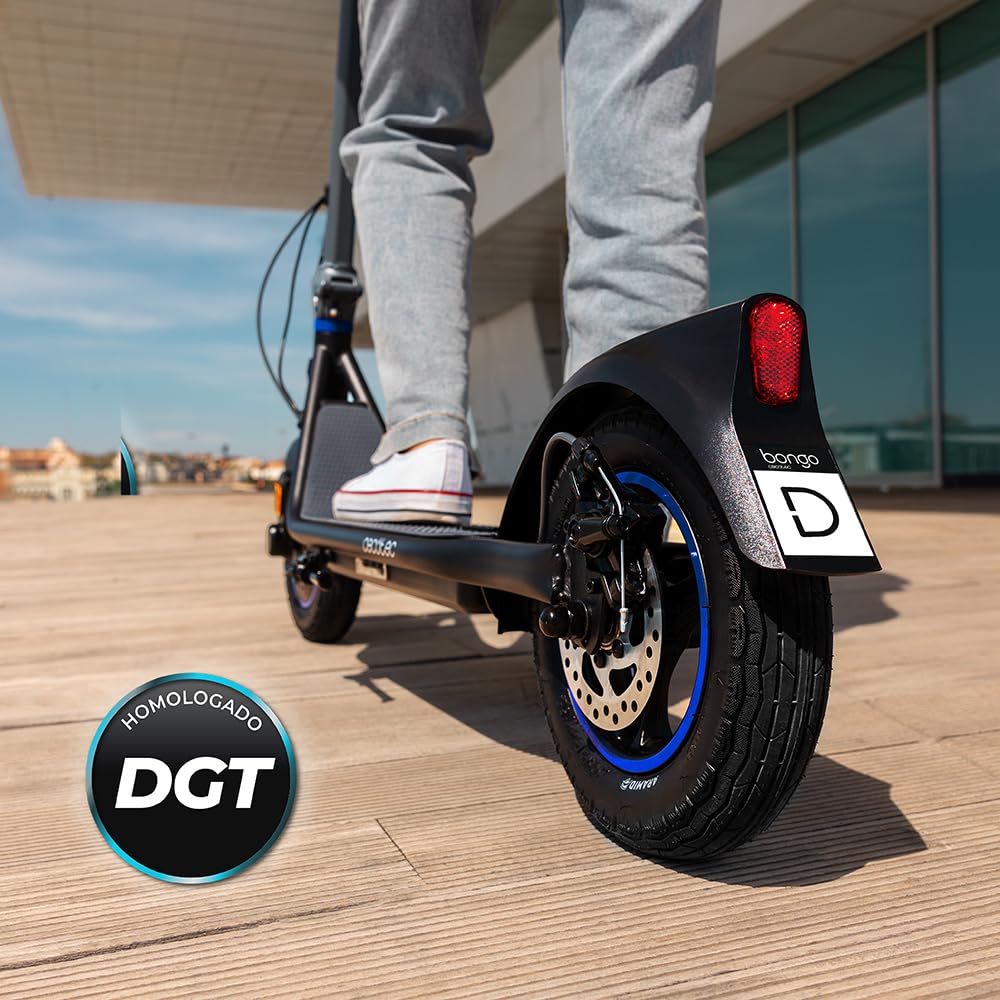 Cecotec Monopattino Elettrico Omologato con App Bongo D20 XL Connected. Potenza Massima di 630W, Autonomia fino a 20km, Ruote da 10”, Supera Pendenze, Freno Anteriore e Posteriore