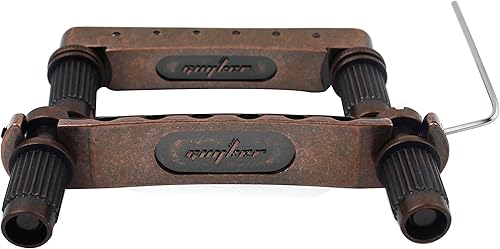 Miniatura 3 de Guyker Tune-O-Matic - Combo de puente y barra de parada con anclajes y tachuelas de repuesto compatible con LP SG EPI, guitarra eléctrica de 6