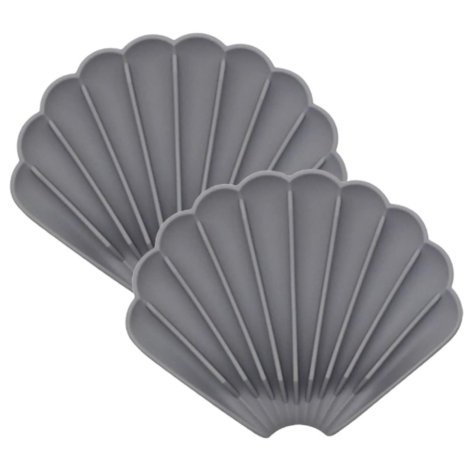 Portasapone da bagno Portasapone in silicone da 2 pezzi, doppio scolapiatti for bagno e cucina Arredamento estetico per il bagno