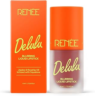 RENEE Delulu Blurring Matte Liquid Lipstick - Mauve Main Ex | Buildable Formula with Rich PayOff | Blurs Lip Lines, Glides Price In India