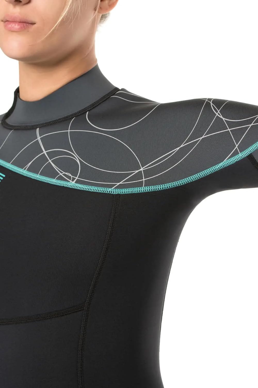 BARE 5MM Women's Elate Full Wetsuit | Comfortable high Stretch Neoprene Material | Long Sleeve | Great for All Watersports, Scuba Diving and Snorkeling