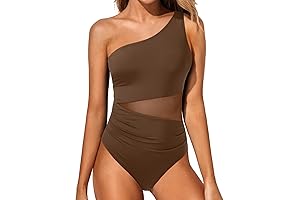 Yonique Women's Nude One-Piece Swimsuit: Enhance Your Beach Style