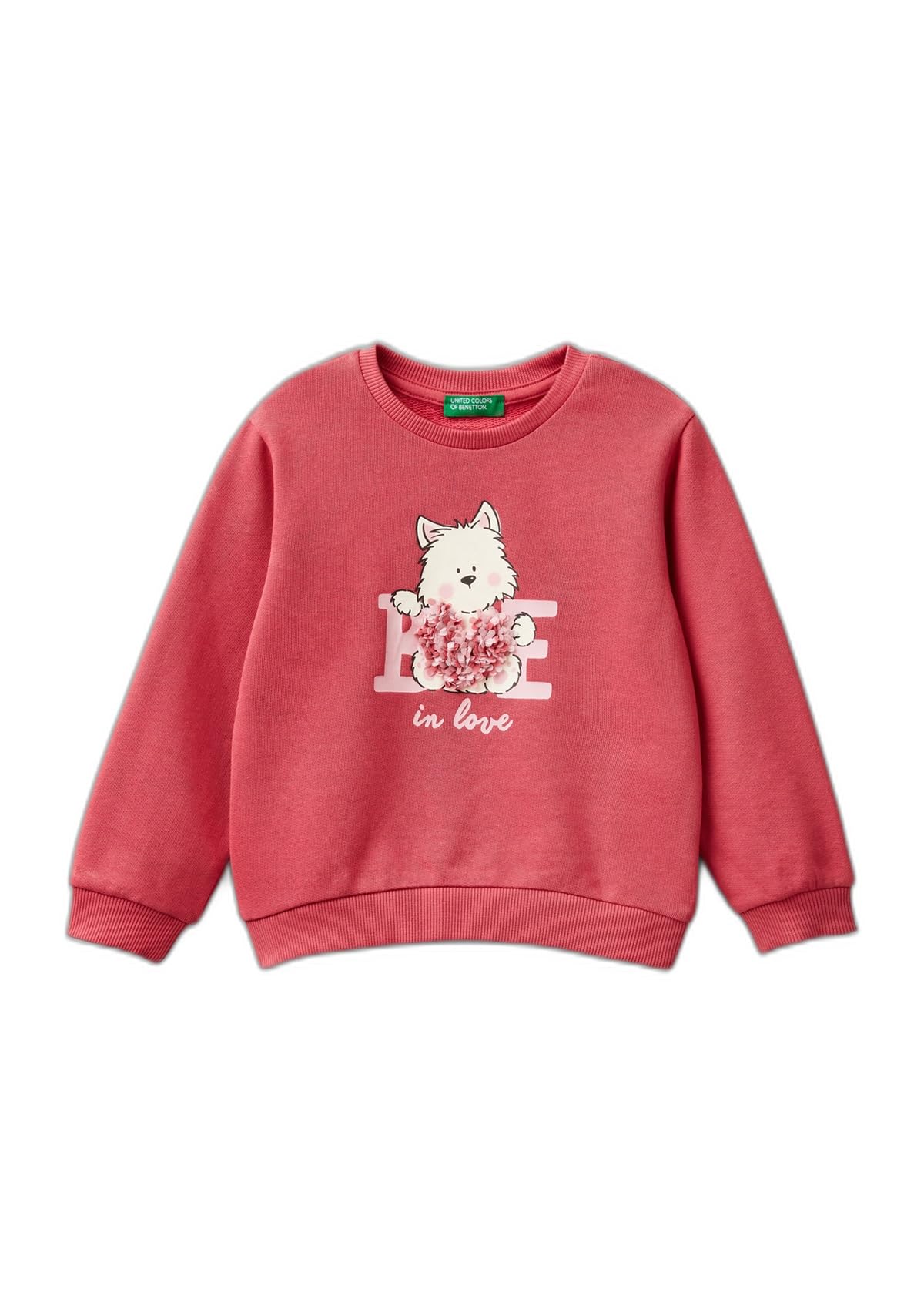 United Colors of Benetton MAGLIA G/C M/L 3J68G10FU Bluza z kapturem, Rosa, Róża, L