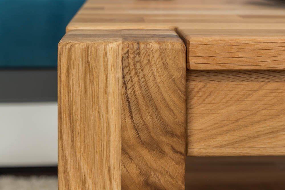 Couchtisch Wooden Nature 123 Eiche massiv - 45-65 - 65 cm (H - B - T)