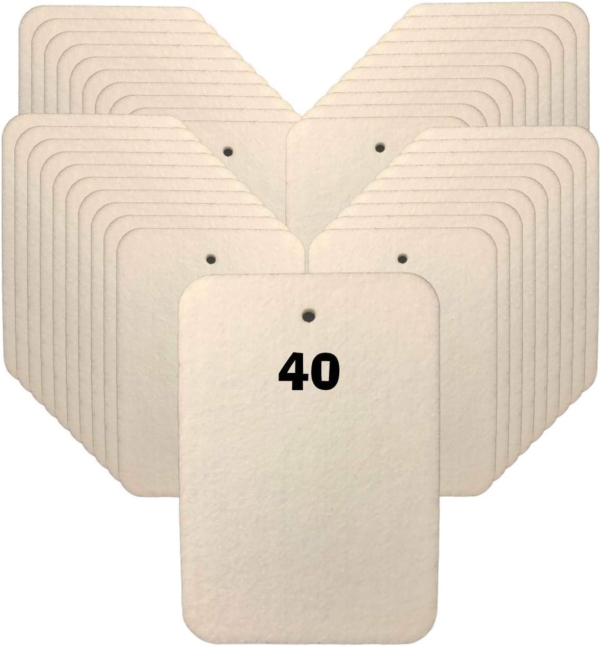 Sublimation Air Freshener Blanks for Cars or Homes. 40Pack
