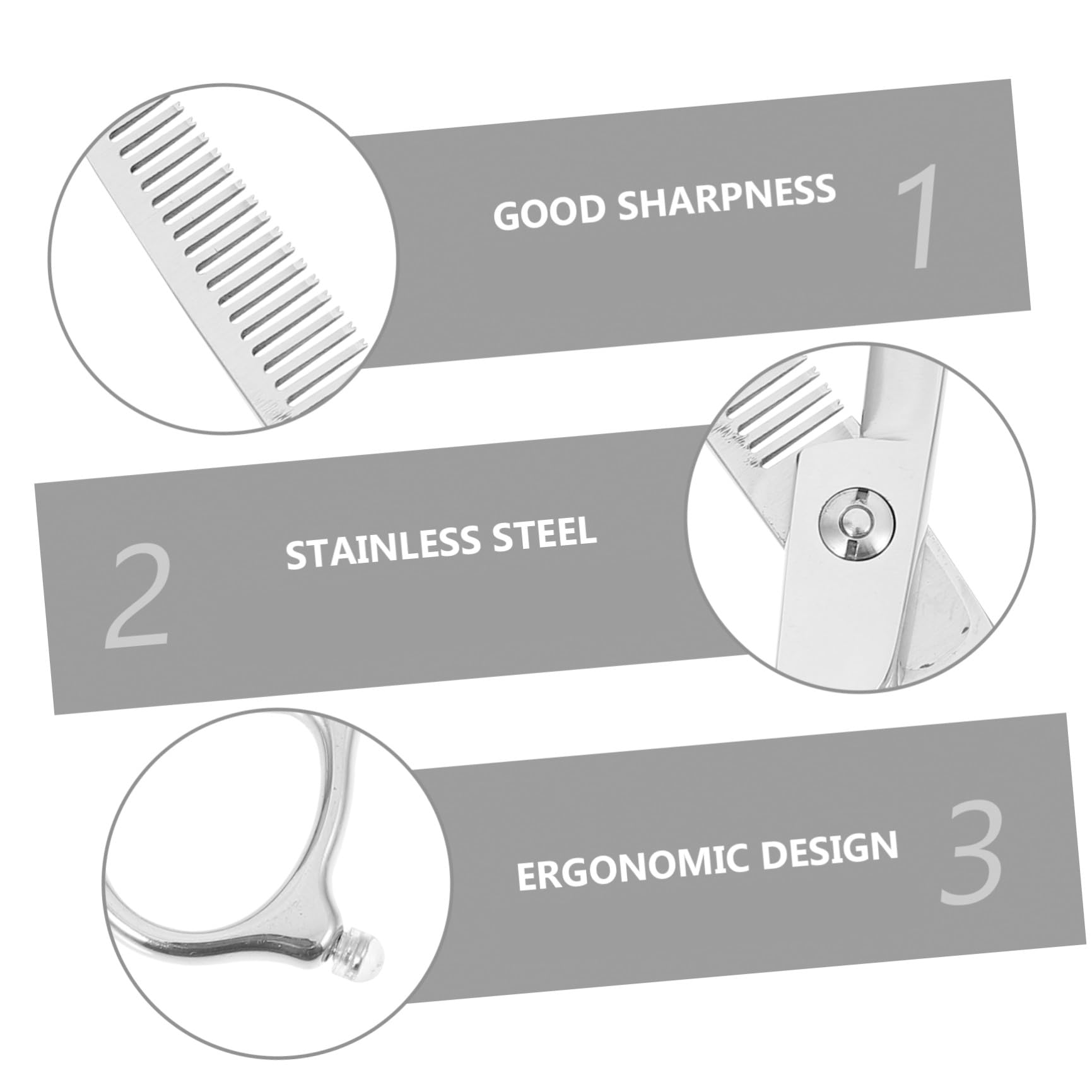 Ciseaux De Coupe De Cheveux Gauchers 2 Pièces 6 Pouces En Acier Inoxydable Argentés, Ciseaux Droits Et Amincissants Professionnels Pour Salon Et Usage Maison