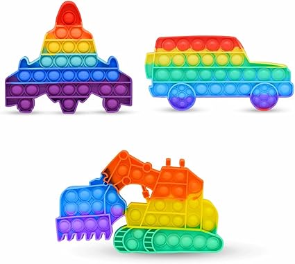 SELMUEL 3pcs Bubble Sensory Toy Pack 