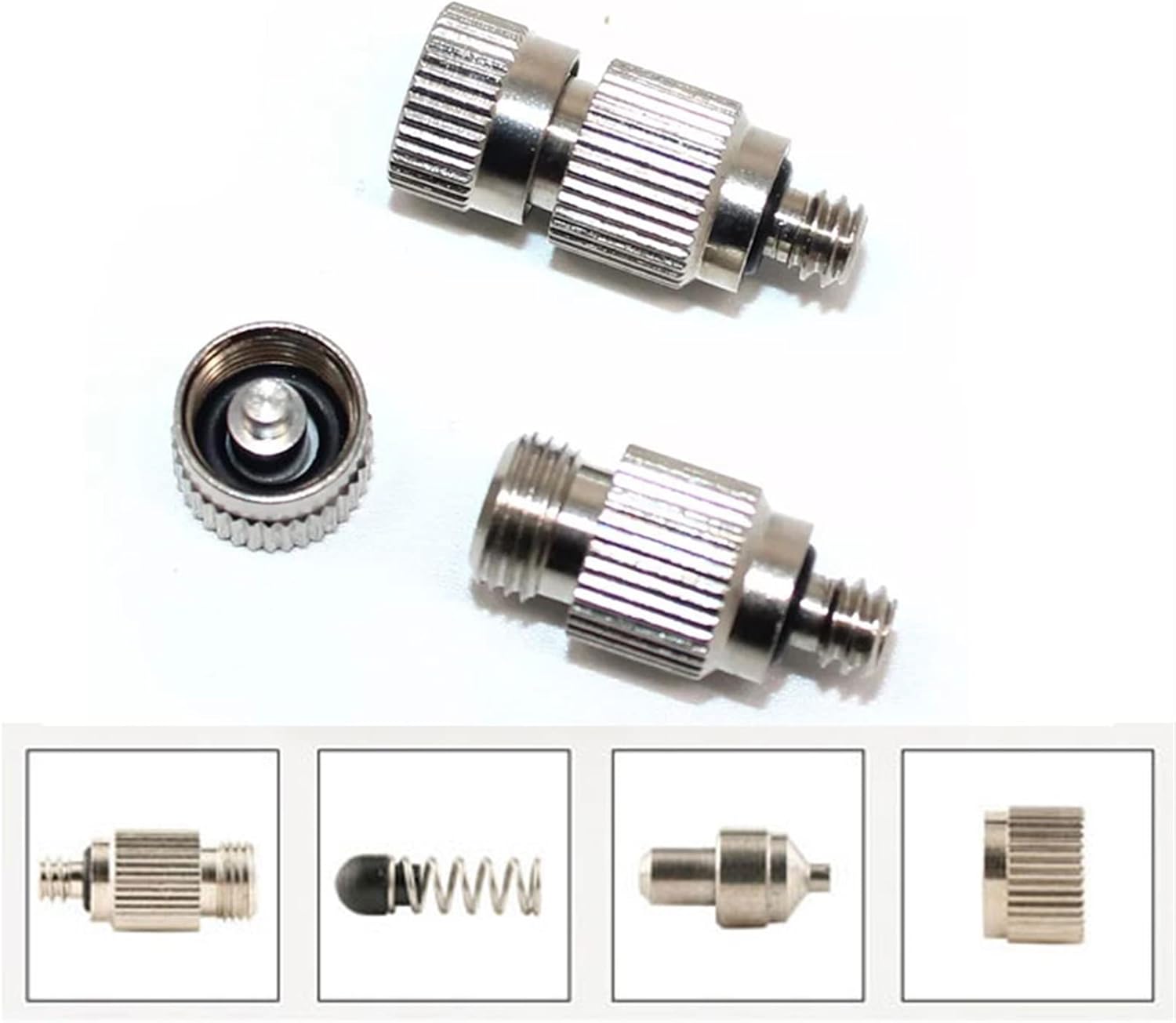 50PCS真鍮ミストノズル冷却システム用高圧ミスターノズル、パティオガーデン噴霧器灌漑ツールキット用のフォグノズル噴霧ミスタースプリ