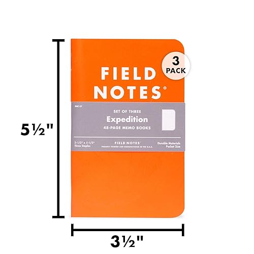 Miniatura 6 de Field Notes | Expedition Edition 3-Pack | Waterproof Notebook