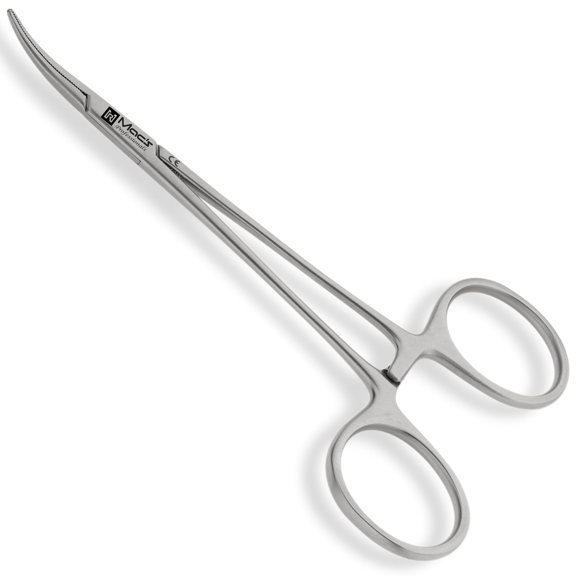 Macs Mosquito Hemostat Forceps 5 Inch Curved – Stainless Steel Locking Clamp with Serrate…
