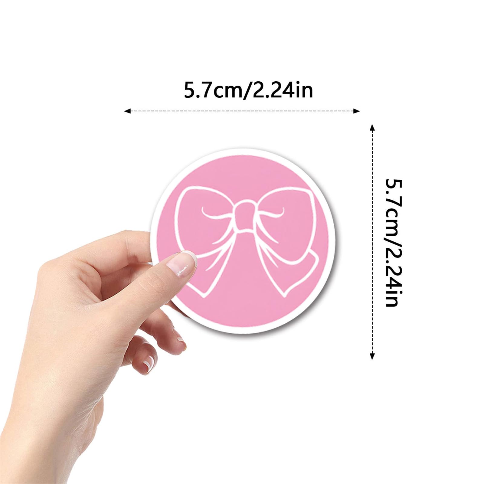 Snapklik.com : Coquette 55Pcs Pink Bow Stickers Pack - Cute Aesthetic ...