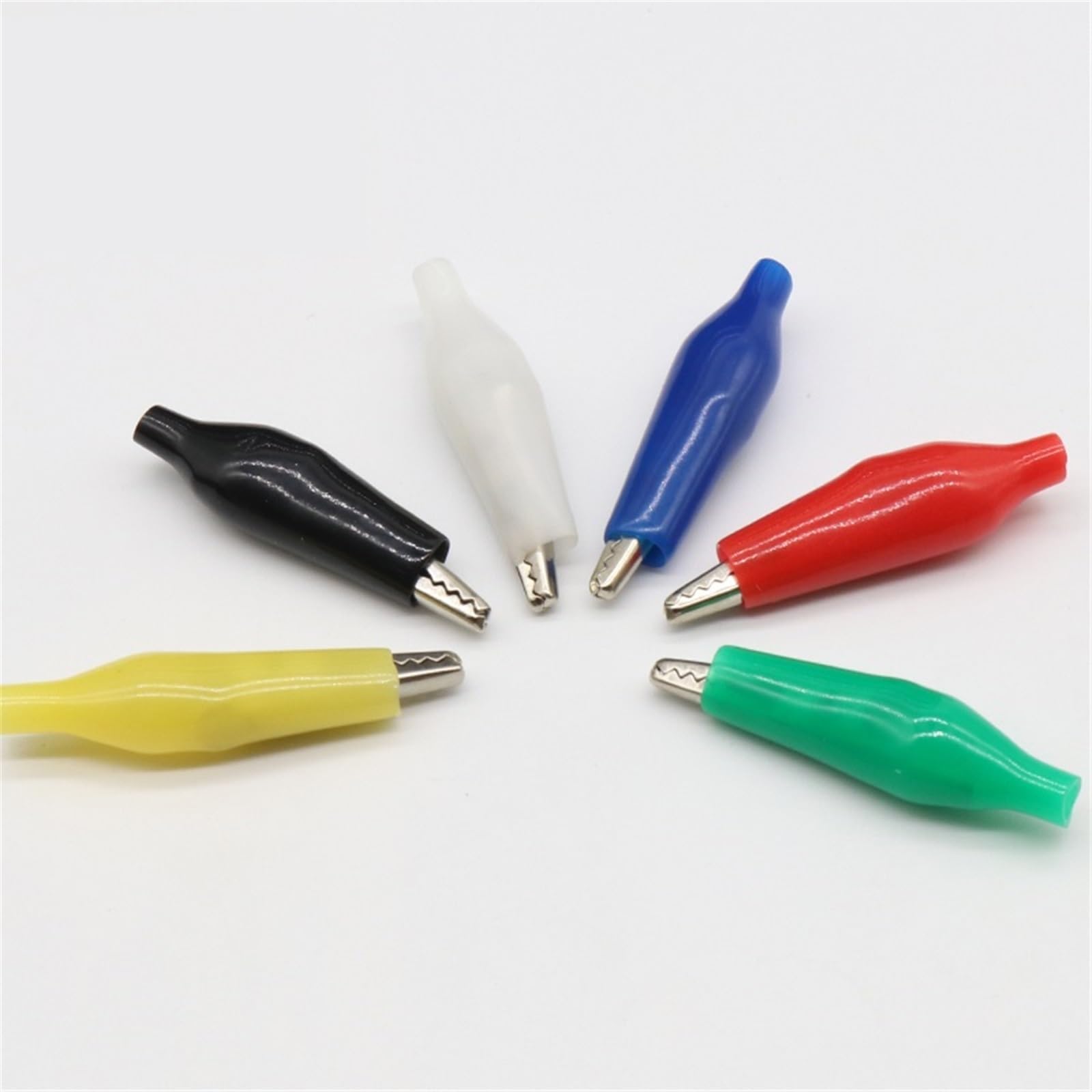 Pinces crocodiles isolantes 28mm pour sécuriser vos branchements électriques