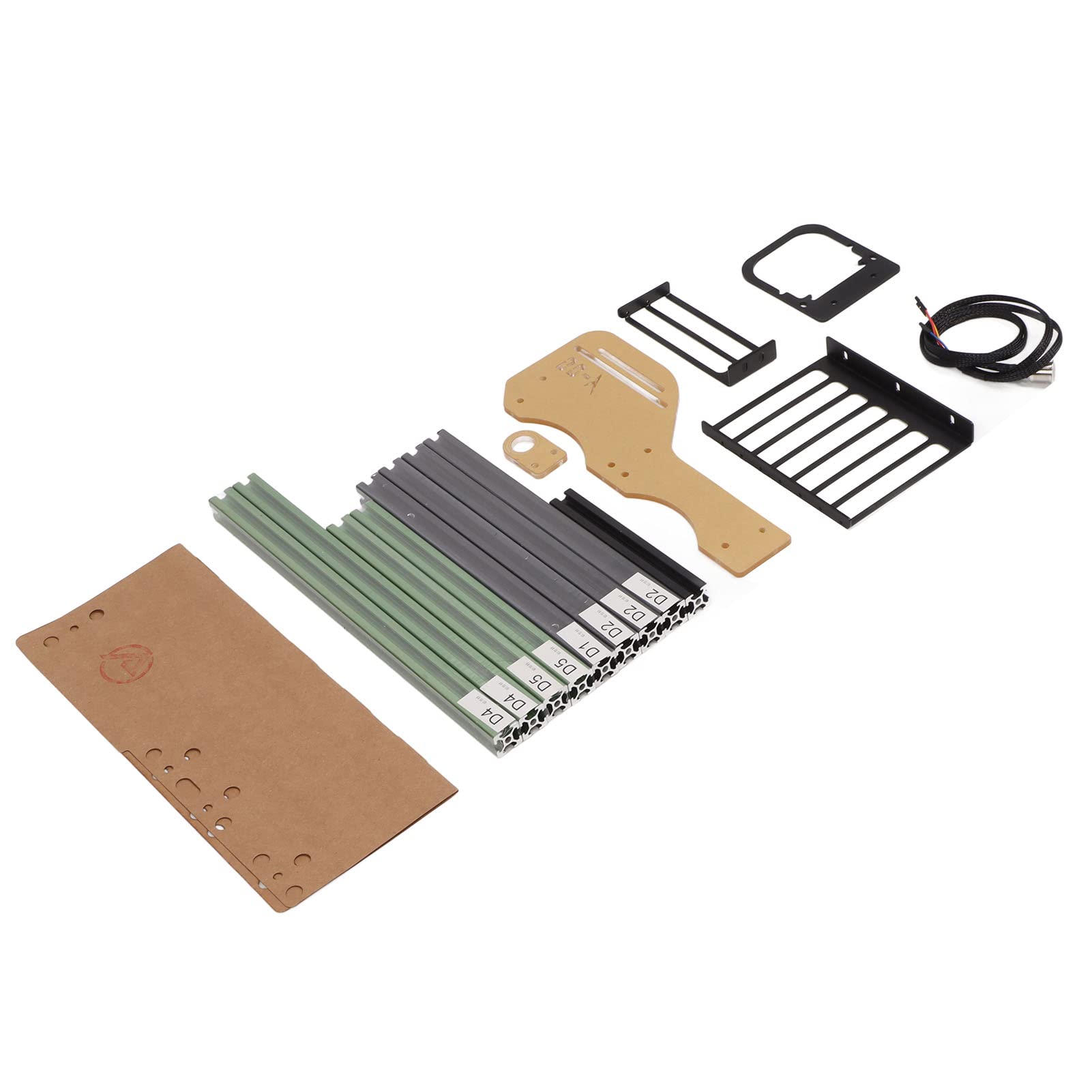 Aluminum Open Computer Case Bracket, Large Internal Space (#1) | Eccellente dissipazione del calore, adatto al fai da te, supporta ATX, M ATX, ITX, robusta struttura in alluminio