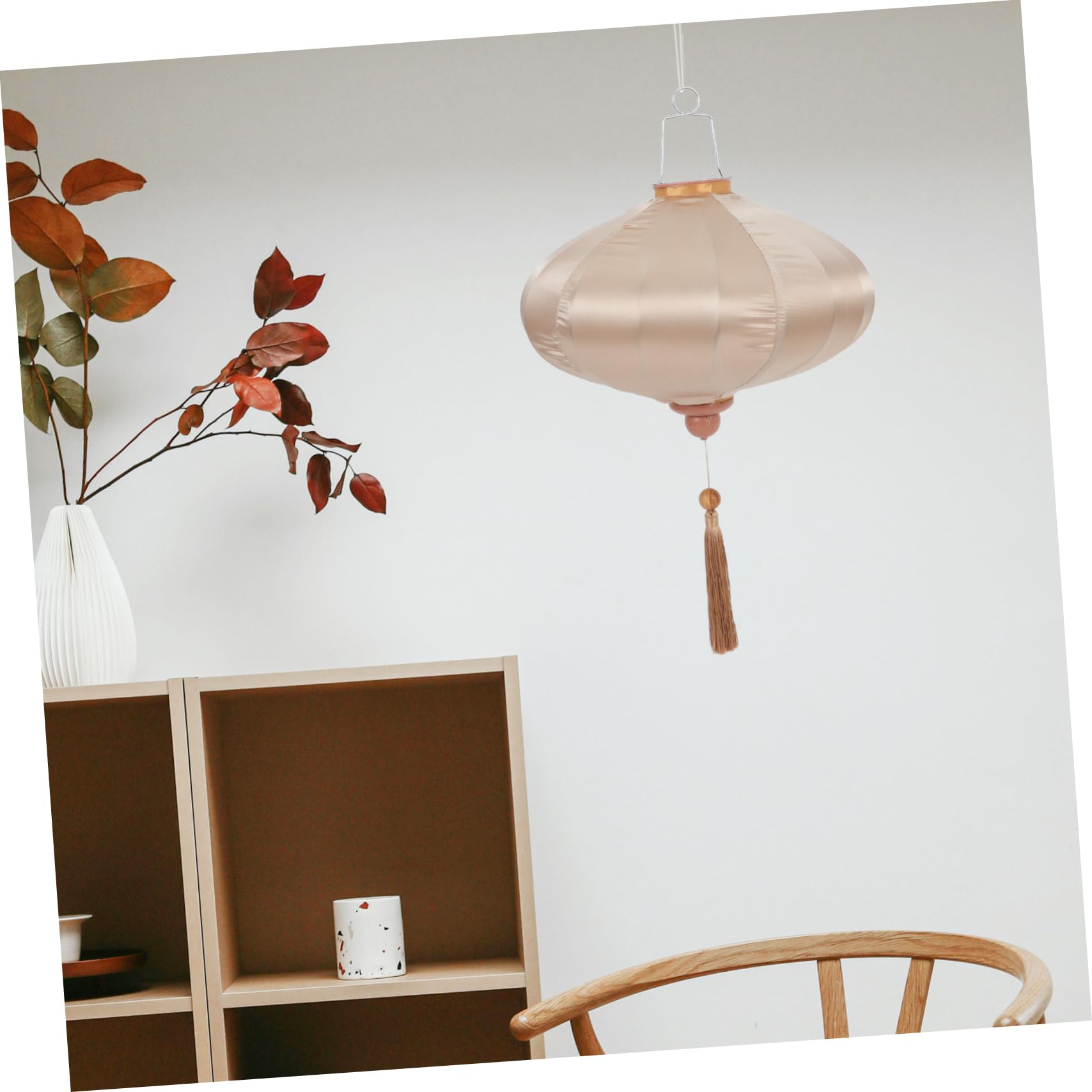 SHINEOFI Vintage Satin Laterne Für Hochzeitsdekoration Hängelaterne Mit Fransen Im Retro-Stil Für Innen Außennutzung Elegante Und Stabile Gestaltung Für Unvergessliche Atmosphäre