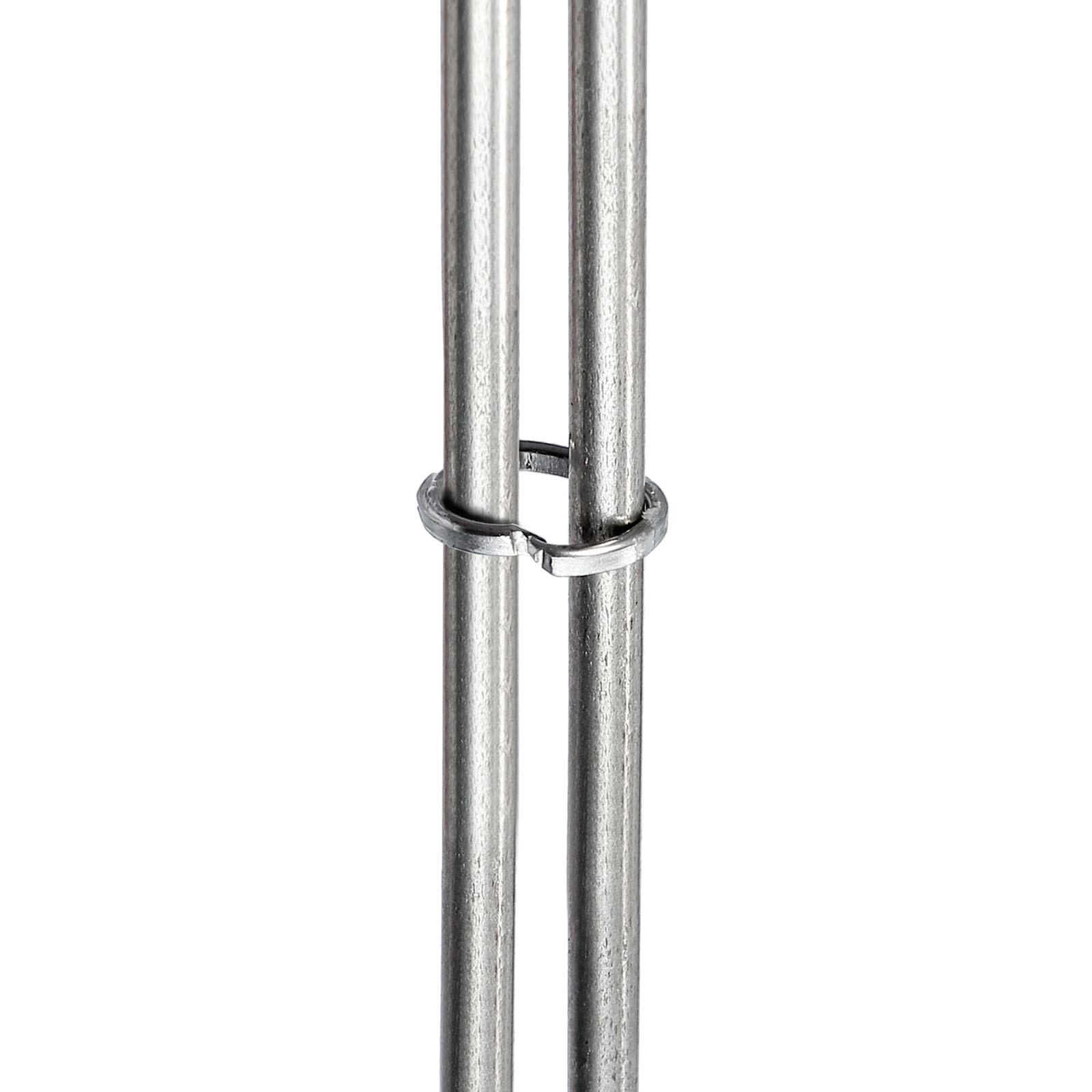 Proster Grapas para Malla Cierre de Anillo Tipo C de Acero Galvanizado 2500 Pcs Grapas Clips Hogrings para Redes de Malla y Vallado Jaulas de Mascota