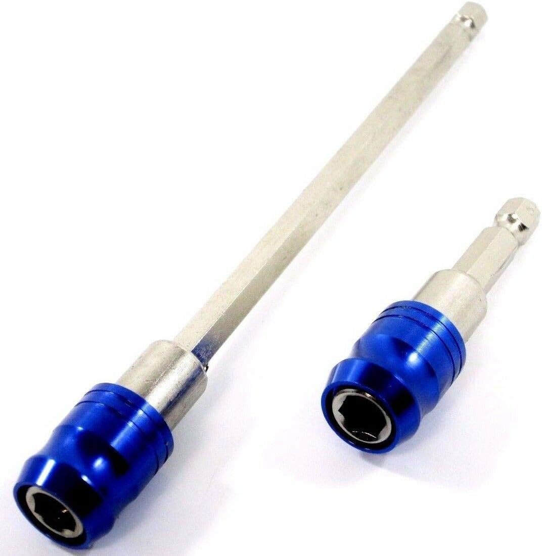 2pc 1/4" Quick Release Magnetic Screwdriver Bit Holder Adaptor Fast Change SD306