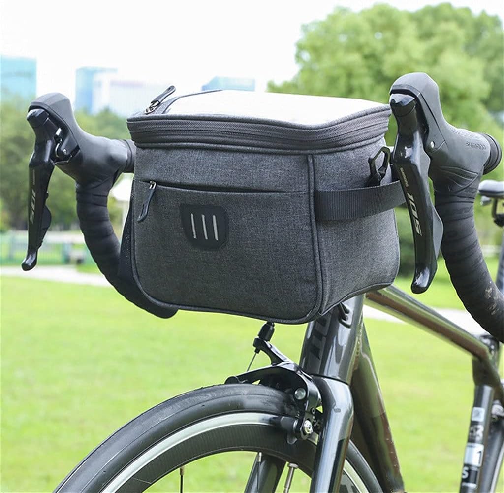 HBJWOV 5l Bicycle Handlebar Bag Waterproof Front Bags Bike Frame Rear Basket Scooter Storage Bag Cycling Accessories