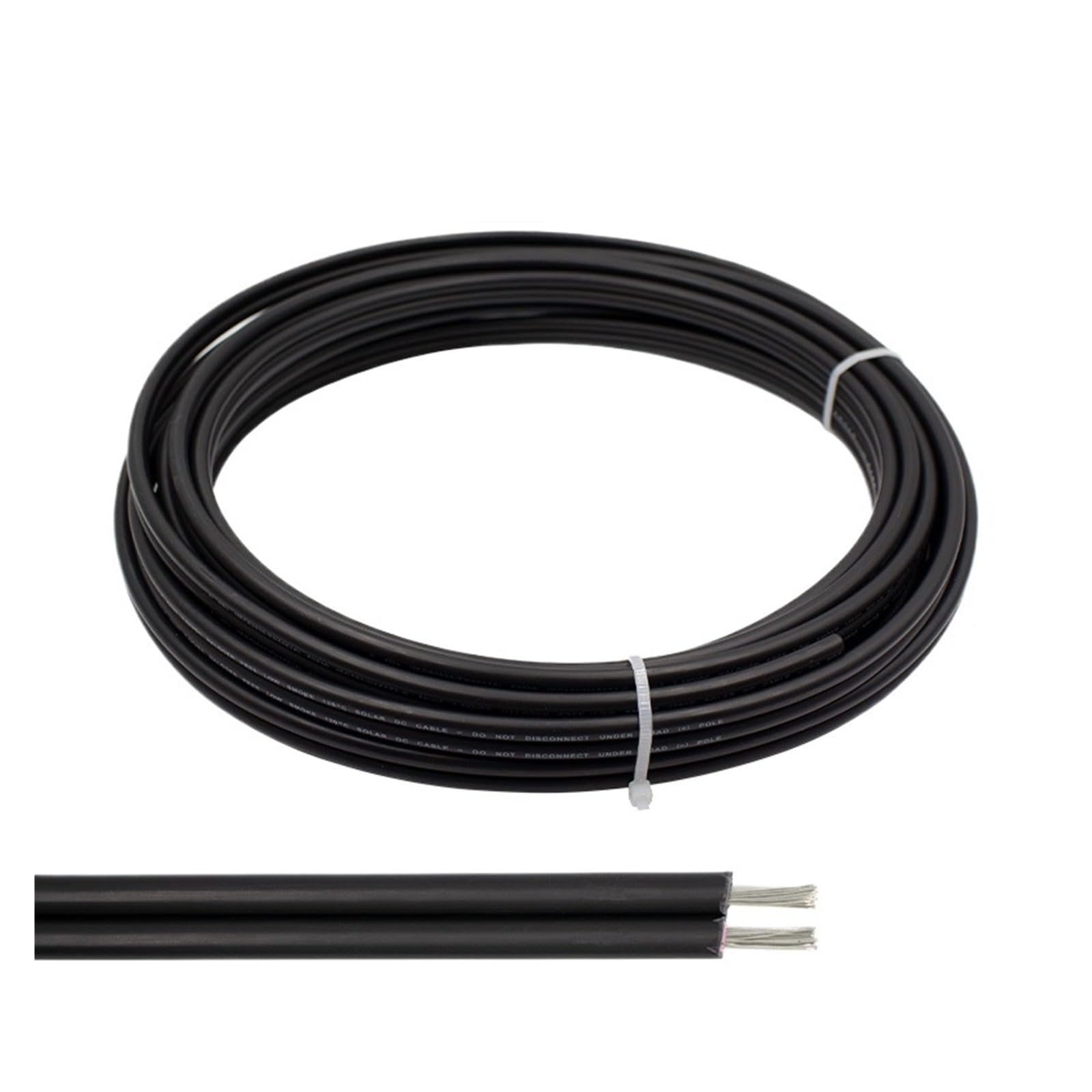Solar-Kabel Photovoltaik-Kabelverlängerung, Solar-PV-Kabel 4 mm² 6 mm² Kupfer XLPE Mehrfarbig(10m 4mm2)