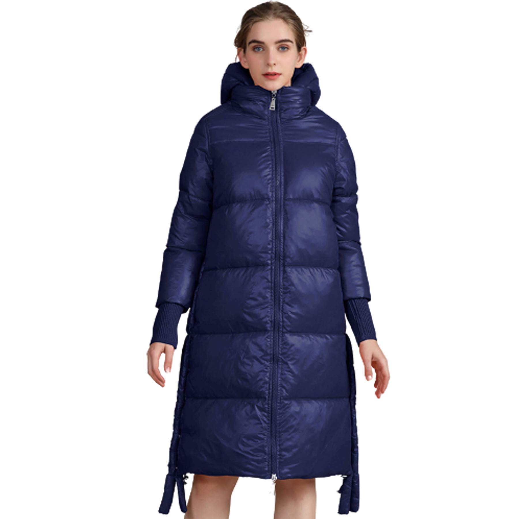 Womens Long Puffer Jacket With Hood Casual Plus Size Quilted