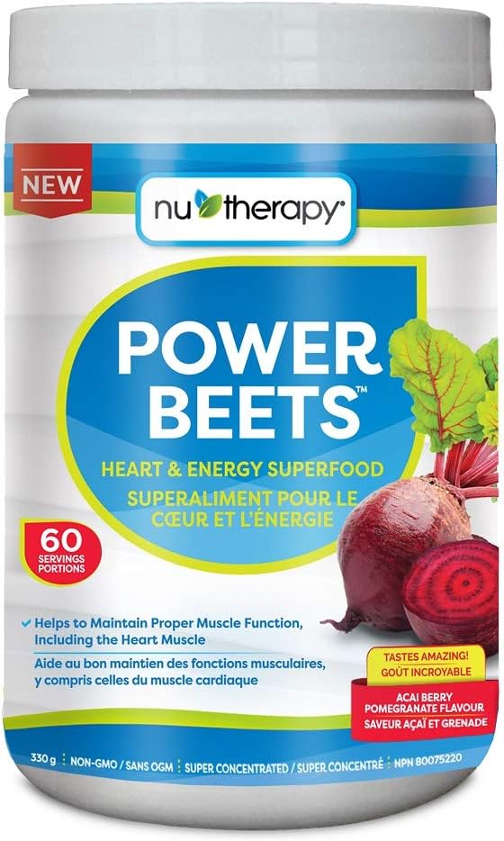 NuTherapy Power Beets Powder Circulation Superfood Acai Berry