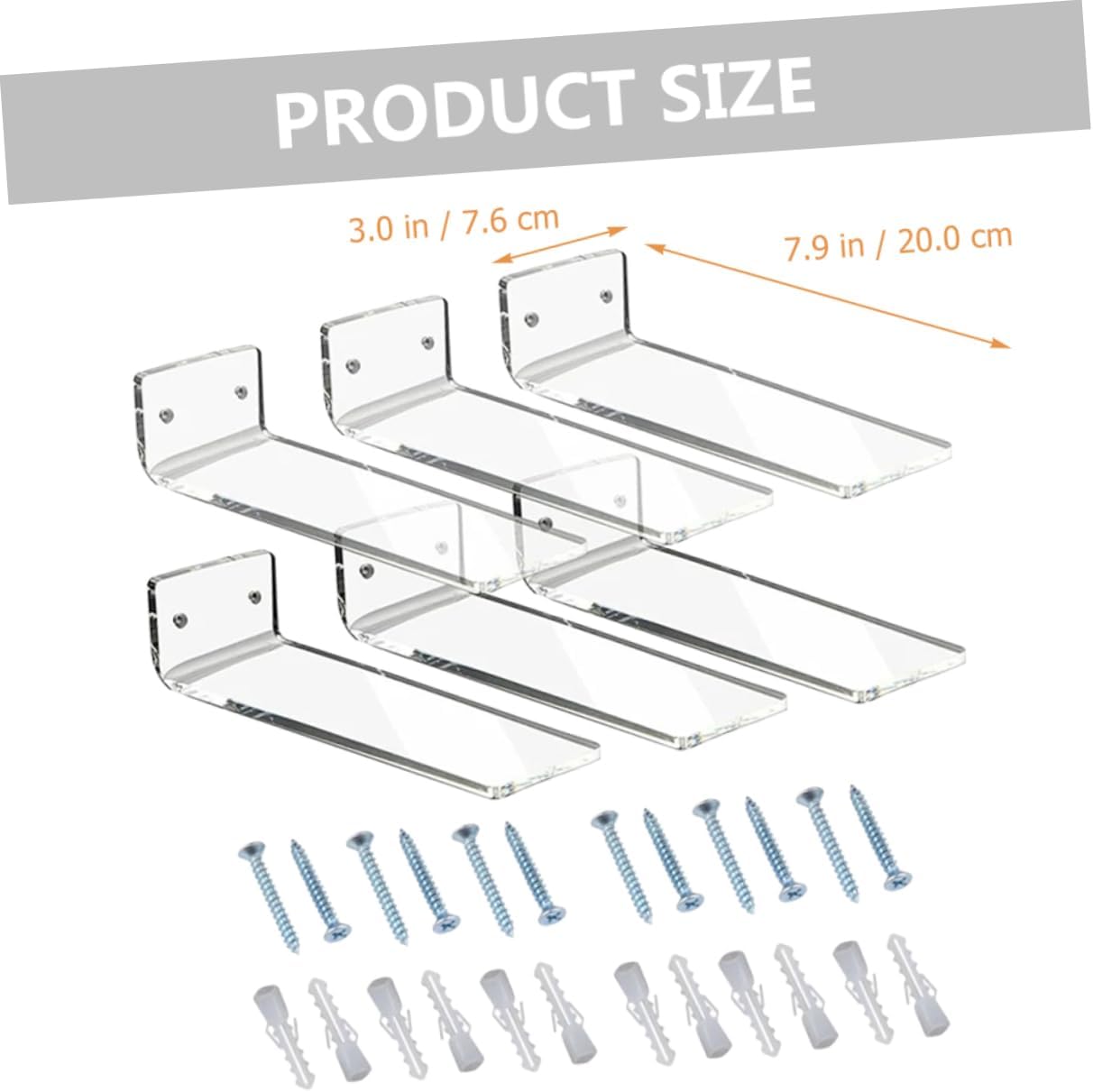 Zerodeko Elegant Acrylic Shoe Display Stand Wall-mounted Floating Racks for Sneakers for Home Dec