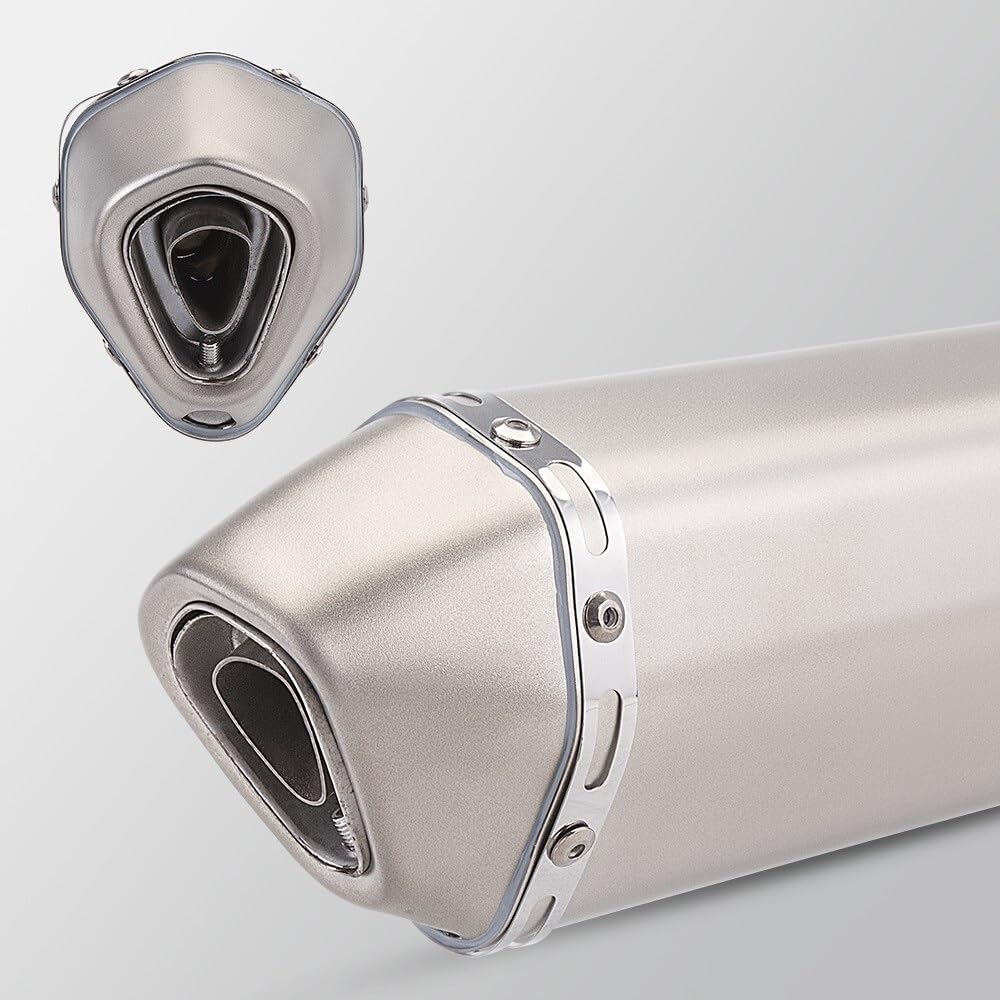motocyklowy wydech Uniwersalny Wydech Motocyklowy Z Włókna Węglowego 51mm Pasuje Do Tłumika Rurowego Pasuje Do Duke 390(TYPE-F 370MM)