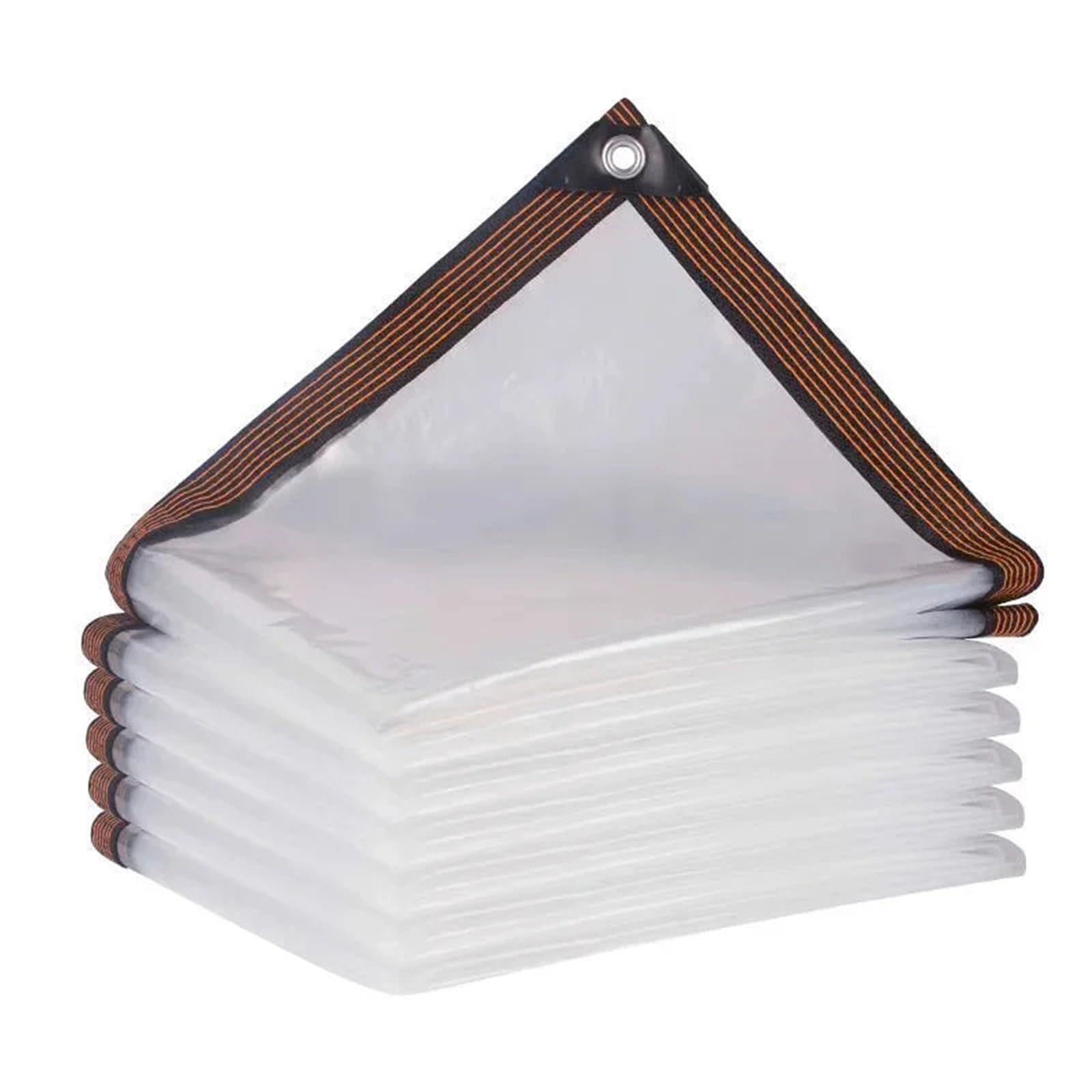 Clear Tarp Transparent Waterproof Tarp Outdoor Sunshade Rainproof Canopy Cover & Cold Proof Insulation Cloth For Plants(2mx4m)