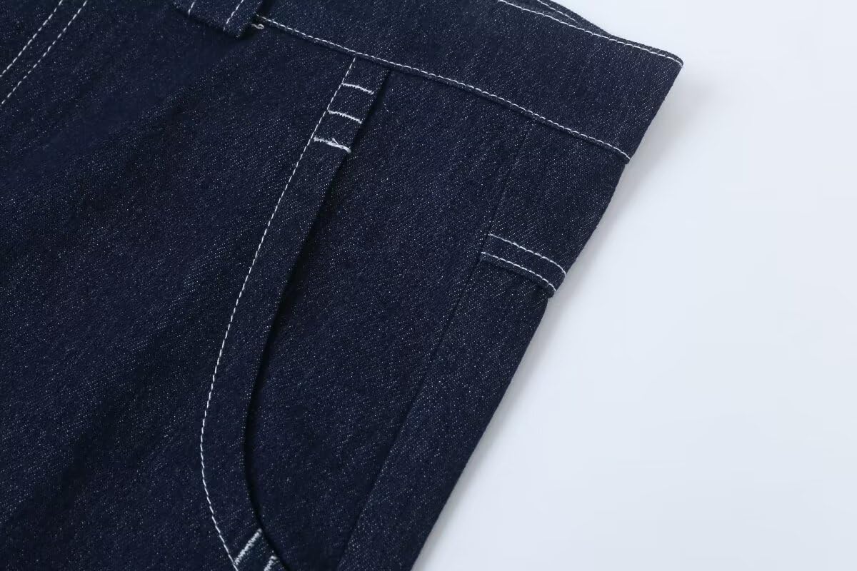 Y2k Letter Embroidery Wide Leg Baggy Shorts for Men Straight Summer Knee Length Pants