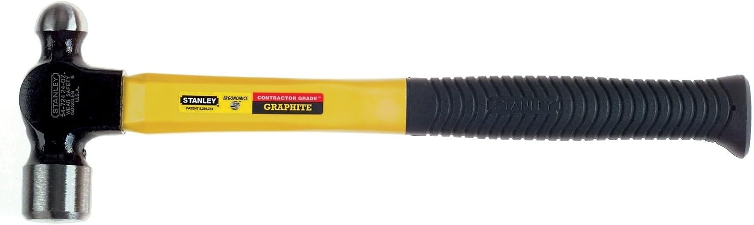 Stanley 54-712 12 oz Jacketed Graphite Ball Peen Hammer