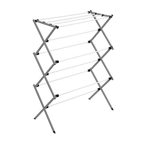Honey-Can-Do Collapsible Clothes Drying Rack – Durable, Space-Saving Laundry & Towel Rack, Sturdy Clothing Rack for Hanging Clothes Indoors &