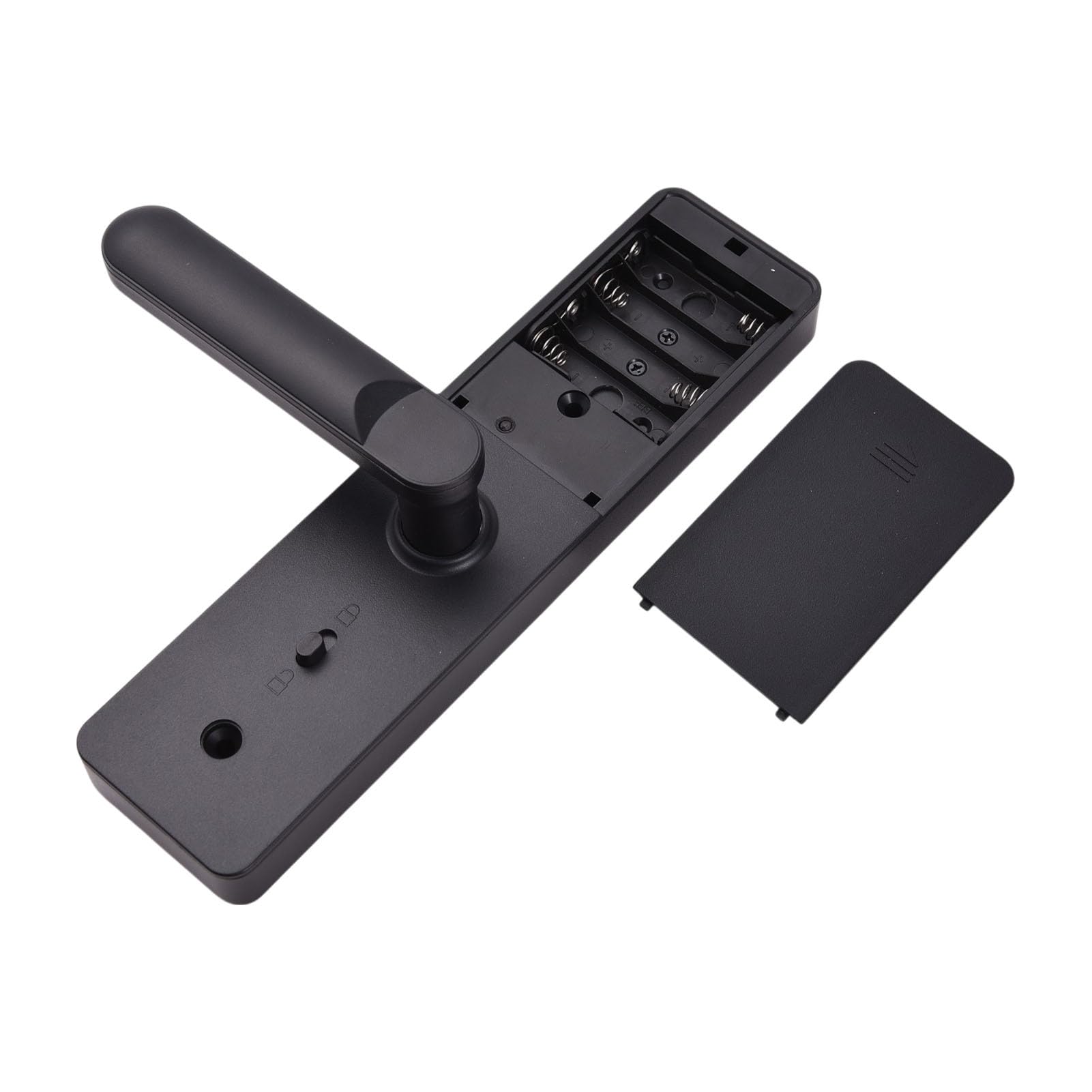 Serrure de porte numérique intelligente avec empreinte digitale avec poignée, serrure de porte d'entrée biométrique sans clé, fonctionne sur batterie pour portes de 30 à 100 mm