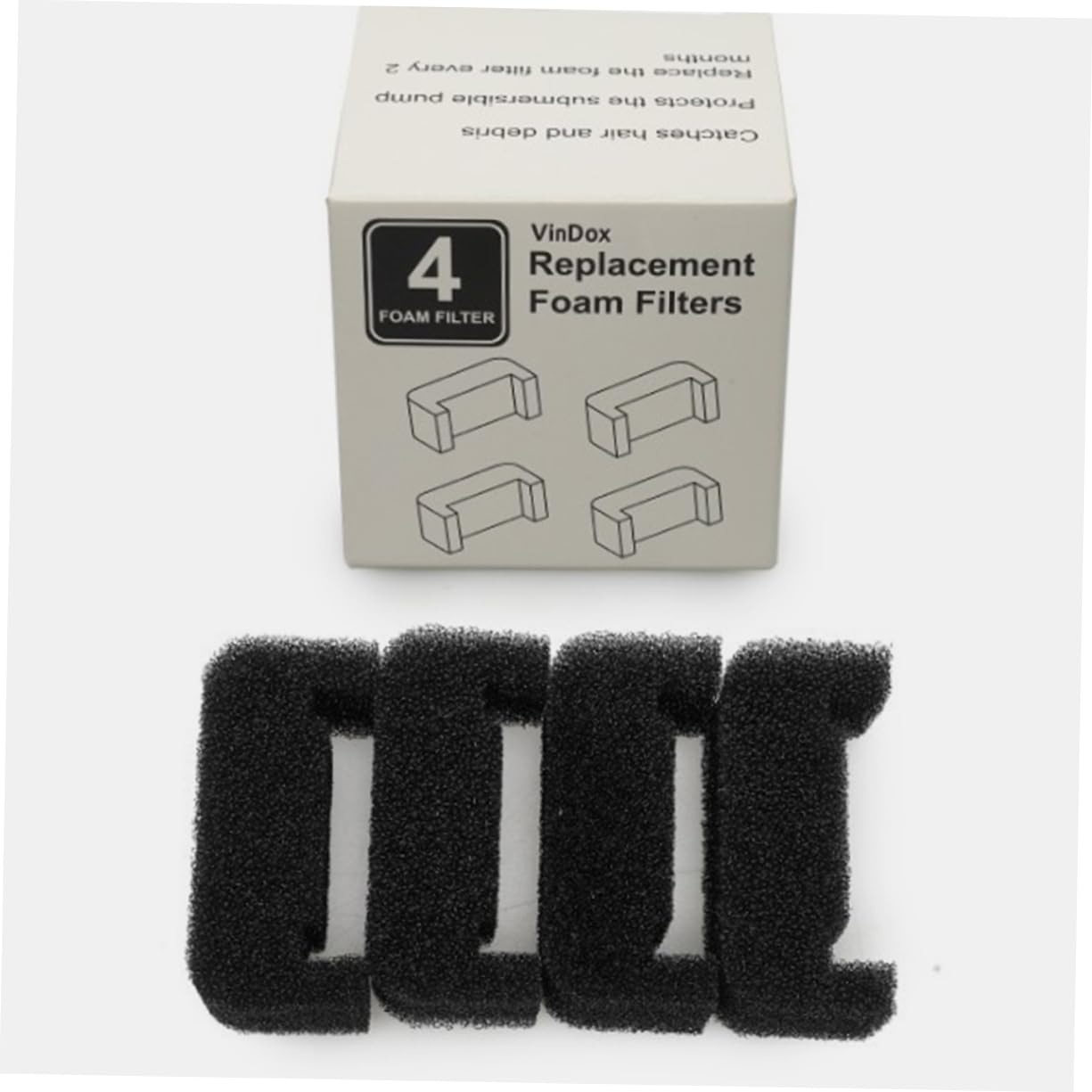 Yardwe 32 Piezas Filtro Esponja Fuente Filtro De Gato o De Agua De Repuesto para Fuente De Gato De Agua para Esponja o De para o De Perro Mascota