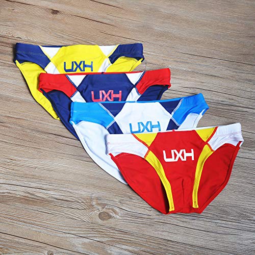 UXH New Sexy Men Swimwear Low Waist Swim Briefs Brazilian Cut Swimsuit Sports Surf Men Board Boxers2