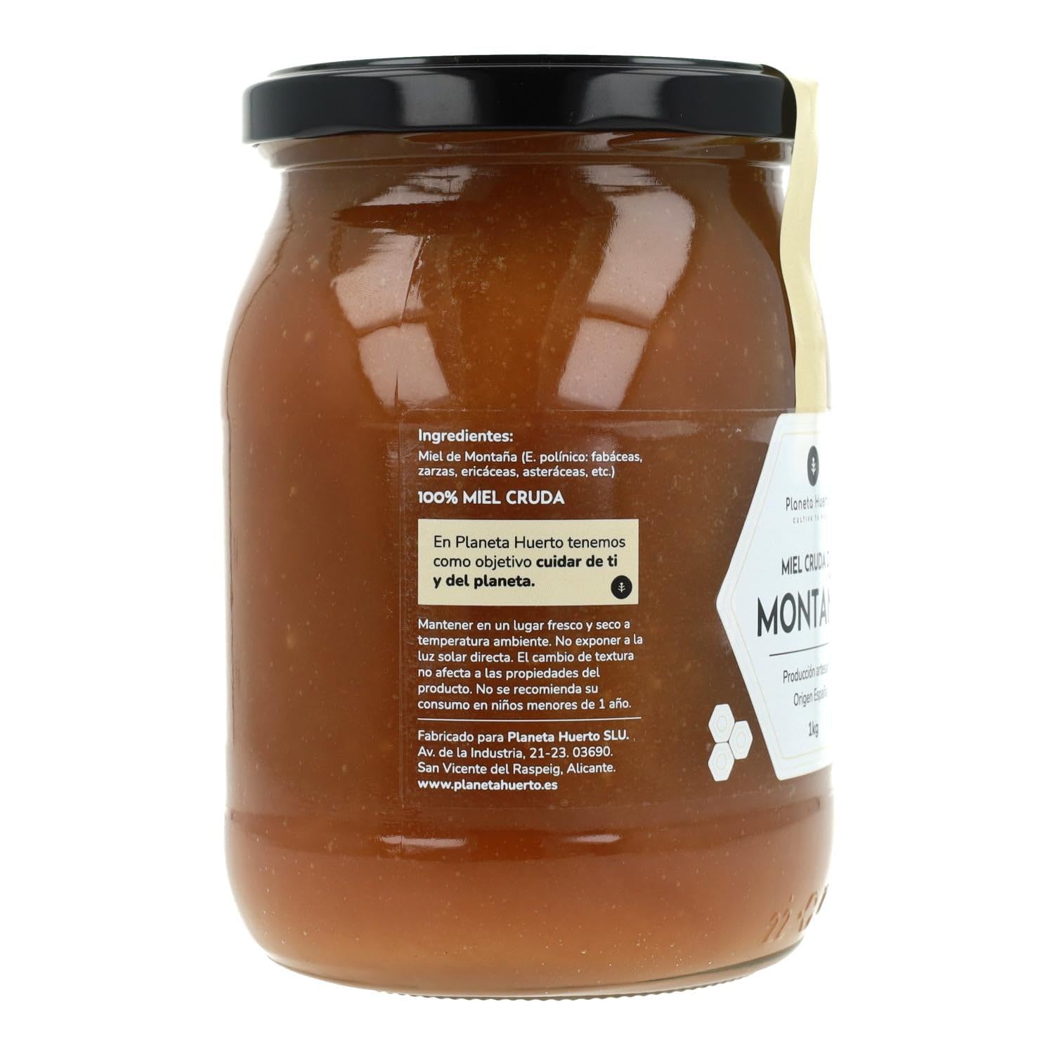 PLANETA HUERTO | Pack 6x Miel Cruda de Montaña 1 Kg