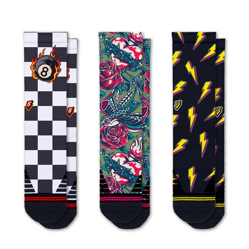 Scrimmage Calcetines unisex Old School Pack Competition paquete 3 unidades