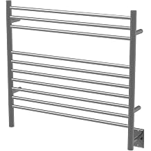 Amba Jeeves KSB Model K-Straight 10-Bar Hardwired Towel Warmer in Brushed