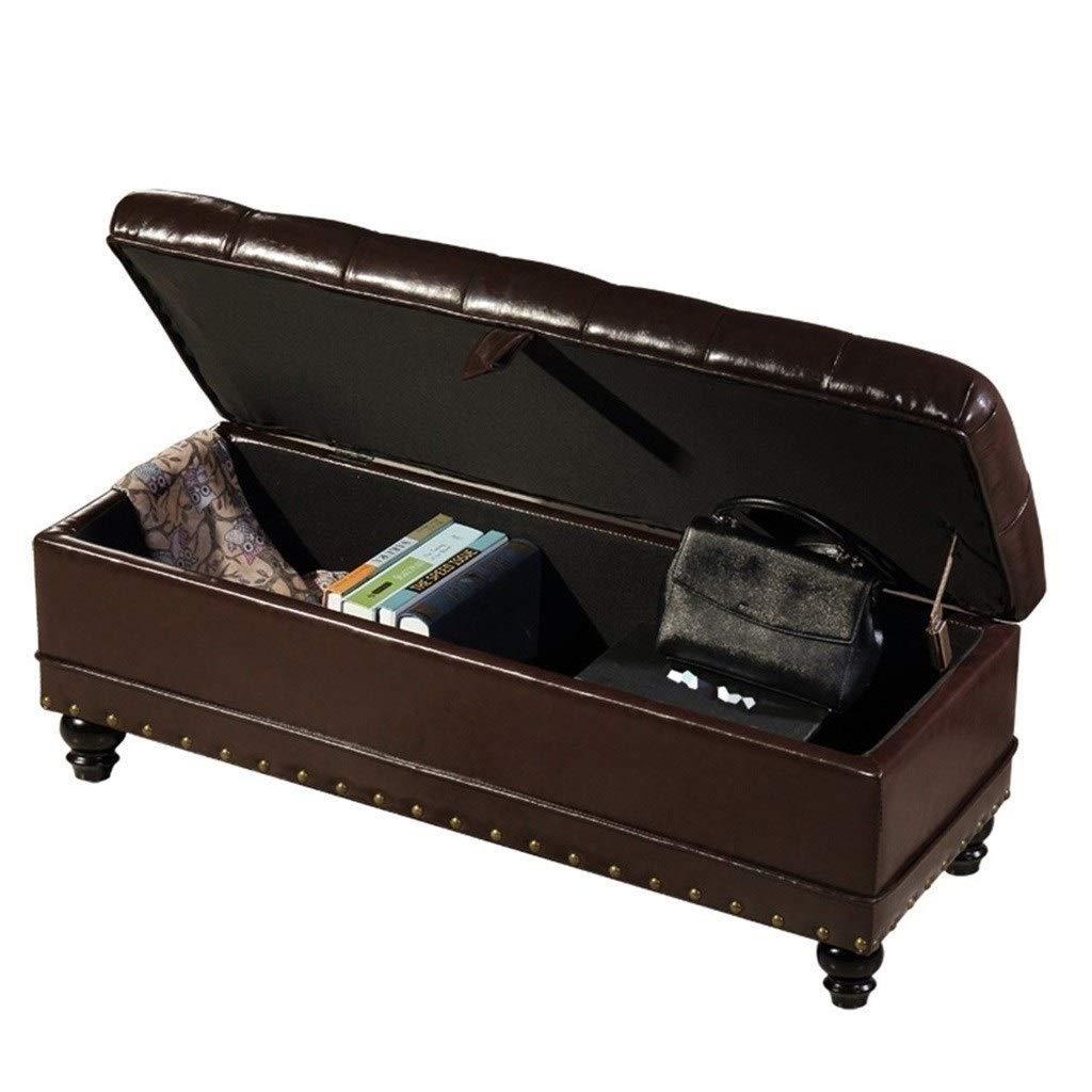 Tabouret de rangement pour table basse et changement de chaussures