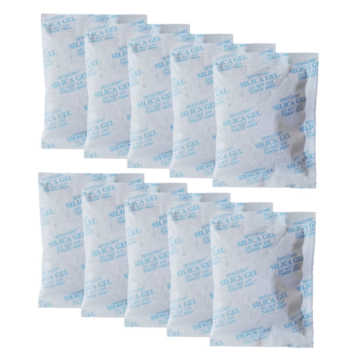 Déshumidificateur 100 Paquets 10g en Tissu Non Tissé Réutilisable Gel de Silice pour Absorption D'humidité Sûre Placards et Vêtements