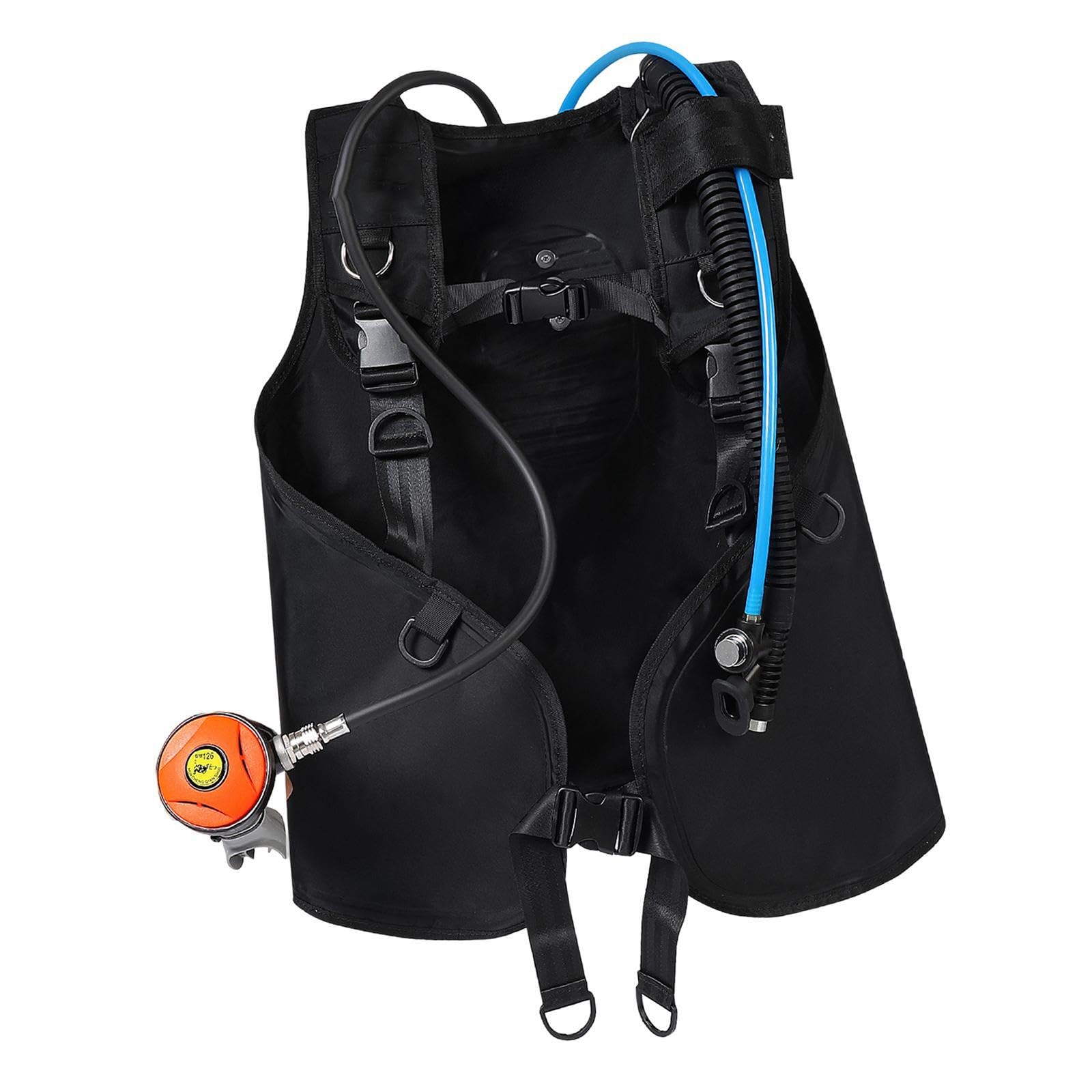 Gilet stabilisateur de plongée sous-Marine (50 cm x 110 cm) avec détendeur intégré. Idéal pour la plongée, Le Surf, Le Snorkeling et Les Sports Nautiques.