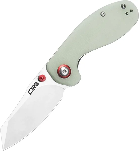 CJRB Maileah Pocket Knife with 2.39’’ AR-RPM9 Powder Steel Blade Folding Knife with G10 Handle Tactical Knife EDC Knife Pocket Knife for Men Ideal for Outdoor Survival Camping Hunting, 1918 Natural Green