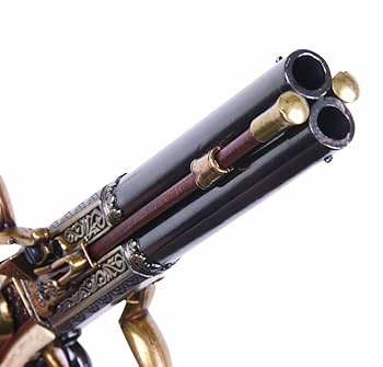 DENIX デニックス レプリカ ピストル フリントロック 2バレル 1264 1264-250228.jpg